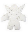 Childhome Cuscino Universale Angelo, Bianco/Pallini dorati - 100% jersey di cotone Accessori per Seggioloni
