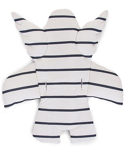 Childhome Cuscino Universale Angelo Marin, Righe Bianco+Blu - 100% jersey di cotone Accessori per Seggioloni