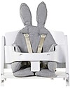 Childhome Cuscino Universale per Seggiolone Coniglietto - Grigio Accessori per Seggioloni