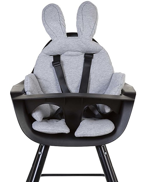 Childhome Cuscino Universale per Seggiolone Coniglietto - Grigio Accessori per Seggioloni