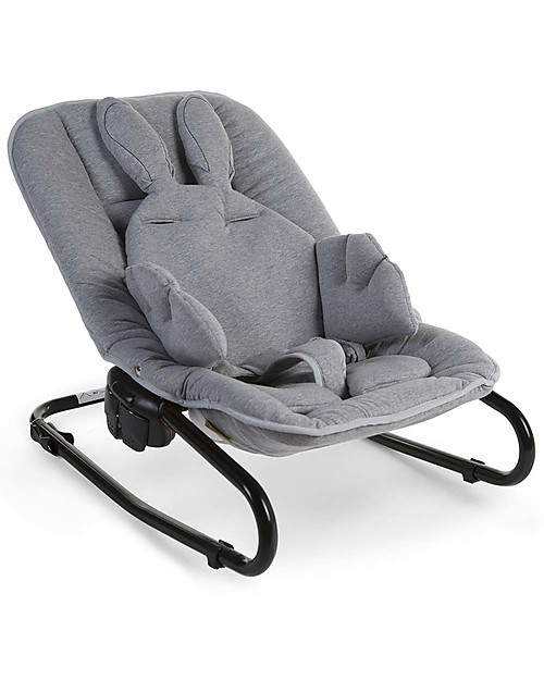 Childhome Cuscino Universale per Seggiolone Coniglietto - Grigio Accessori per Seggioloni