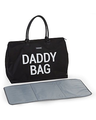 Childhome Daddy Bag Borsa Fasciatoio 55 x 30 x 30 cm - Nero - Include materassino per il cambio! Borse Cambio
