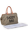 Childhome Daddy Bag Borsa Fasciatoio - 55 x 30 x 40 cm - Kaki - Include Materassino per il Cambio! Borse Cambio