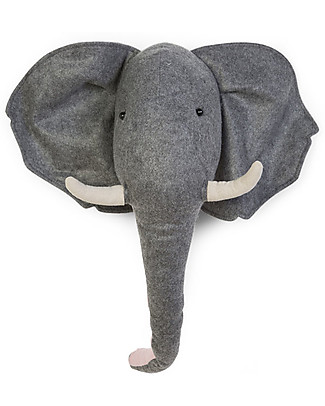 Childhome Decorazione da Parete, Elefante - 53 x 34 x 48 cm Decorazioni