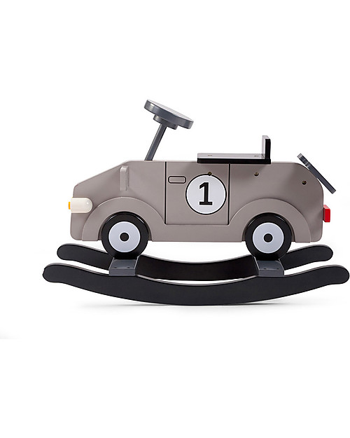 Childhome Dondolo La Mia Prima Macchina, Grigio - Design e divertimento, da 1 anno in su! Cavalcabili