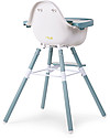 Childhome Evolu 2 Chair Seggiolone Evolutivo 3-in-1, Jade Green - Include vassoio pappa e prolunga gambe Seggioloni Pappa