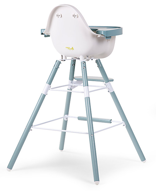 Childhome Evolu 2 Chair Seggiolone Evolutivo 3-in-1, Jade Green - Include vassoio pappa e prolunga gambe Seggioloni Pappa