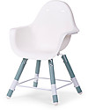 Childhome Evolu 2 Chair Seggiolone Evolutivo 3-in-1, Jade Green - Include vassoio pappa e prolunga gambe Seggioloni Pappa