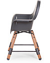 Childhome Evolu 2 Chair Seggiolone Evolutivo e Convertibile - Antracite/Legno - Da 6 mesi a 6 anni Seggioloni Pappa