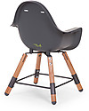 Childhome Evolu 2 Chair Seggiolone Evolutivo e Convertibile - Antracite/Legno - Da 6 mesi a 6 anni Seggioloni Pappa