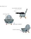 Childhome Evolu 2 Chair Seggiolone Evolutivo e Convertibile - Naturale/Menta - da 6 mesi a 6 anni Seggioloni Pappa
