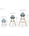 Childhome Evolu 2 Chair Seggiolone Evolutivo e Convertibile - Naturale/Menta - da 6 mesi a 6 anni Seggioloni Pappa