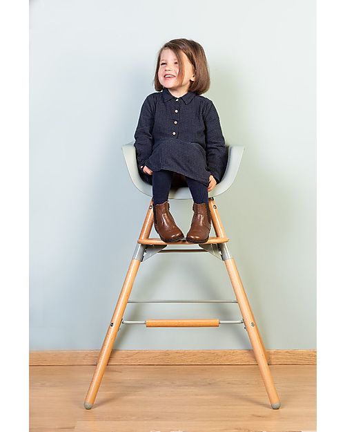 Childhome Evolu 2 Chair Seggiolone Evolutivo e Convertibile - Naturale/Menta - da 6 mesi a 6 anni Seggioloni Pappa