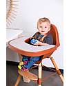 Childhome Evolu 2 Chair Seggiolone Evolutivo e Convertibile - Naturale/Ruggine - da 6 mesi a 6 anni Seggioloni Pappa