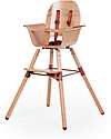 Childhome Evolu 2 Chair Seggiolone Evolutivo e Convertibile - Naturale/Ruggine - da 6 mesi a 6 anni Seggioloni Pappa