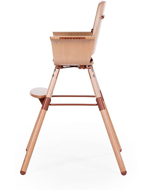 Childhome Evolu 2 Chair Seggiolone Evolutivo e Convertibile - Naturale/Ruggine - da 6 mesi a 6 anni Seggioloni Pappa