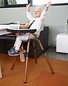Childhome Evolu 2 Chair Seggiolone Evolutivo e Convertibile - Noce/Bianco - da 6 mesi a 6 anni Seggioloni Pappa