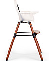 Childhome Evolu 2 Chair Seggiolone Evolutivo e Convertibile - Noce/Bianco - da 6 mesi a 6 anni Seggioloni Pappa