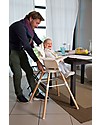 Childhome Evolu ONE.80° Seggiolone Evolutivo e Convertibile Bianco  - Seduta Girevole a 180°! Seggioloni Pappa
