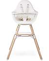 Childhome Evolu ONE.80° Seggiolone Evolutivo e Convertibile + Prolunghe Extra, Bianco - Seduta Girevole! Seggioloni Pappa