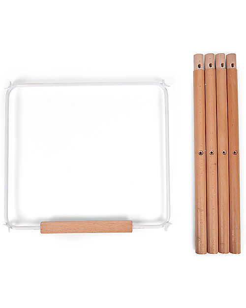 Childhome Evolu ONE.80° Seggiolone Evolutivo e Convertibile + Prolunghe Extra, Bianco - Seduta Girevole! Seggioloni Pappa