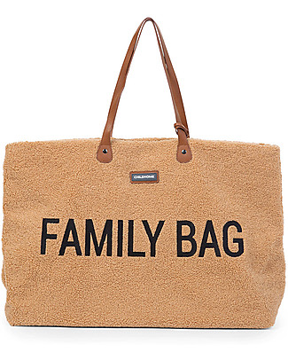Childhome Family Bag - Borsa Weekend 55x18x40 cm - Teddy Beige Borse Cambio e Accessori