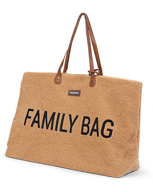 Childhome Family Bag - Borsa Weekend 55x18x40 cm - Teddy Beige Borse Cambio