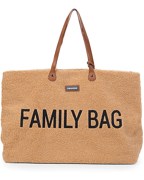 Childhome Family Bag - Borsa Weekend 55x18x40 cm - Teddy Beige Borse Cambio