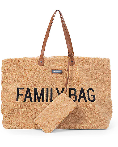 Childhome Family Bag - Borsa Weekend 55x18x40 cm - Teddy Beige Borse Cambio