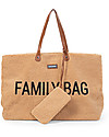 Childhome Family Bag - Borsa Weekend 55x18x40 cm - Teddy Beige Borse Cambio