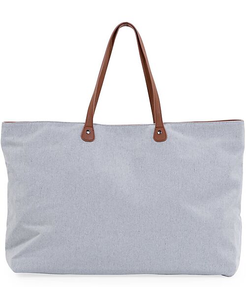 Childhome Family Bag Borsa Weekend - Grigio - Canvas - 55x18x40 cm unisex  (bambini)