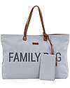 Childhome Family Bag Borsa Weekend - Grigio - Canvas - 55x18x40 cm Borse Cambio