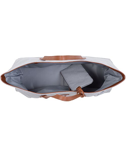 Childhome Family Bag Borsa Weekend - Grigio - Canvas - 55x18x40 cm Borse Cambio