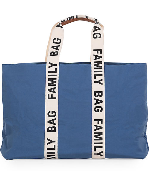 Childhome Family Bag Borsa Weekend - Indigo - Collezione Signature - 55x18x40 cm Borse Cambio