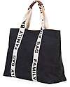Childhome Family Bag Borsa Weekend - Nera - Collezione Signature - 55x18x40 cm Borse Cambio