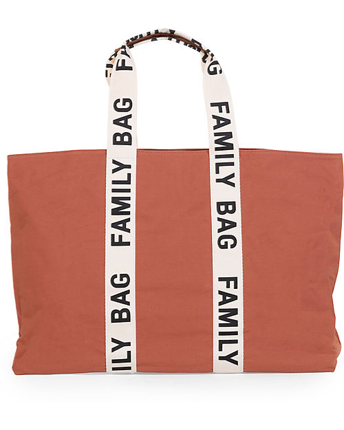 Childhome Family Bag Borsa Weekend - Terracotta - Collezione Signature - 55x18x40 cm Borse Cambio