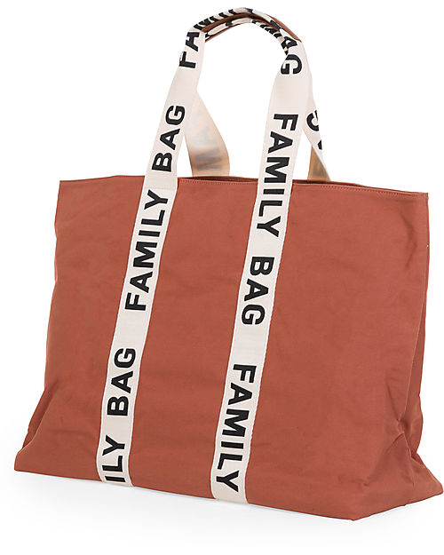 Childhome Family Bag Borsa Weekend - Terracotta - Collezione Signature - 55x18x40 cm Borse Cambio
