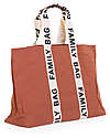 Childhome Family Bag Borsa Weekend - Terracotta - Collezione Signature - 55x18x40 cm Borse Cambio