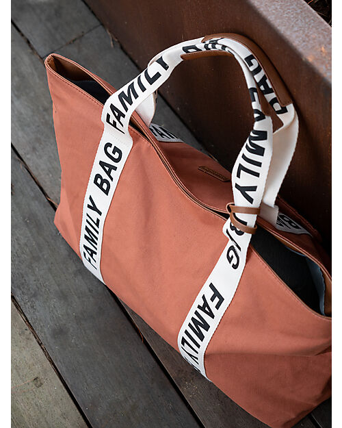 Childhome Family Bag Borsa Weekend - Terracotta - Collezione Signature - 55x18x40 cm Borse Cambio