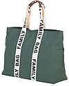 Childhome Family Bag Borsa Weekend - Verde - Collezione Signature - 55x18x40 cm Borse Cambio