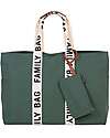 Childhome Family Bag Borsa Weekend - Verde - Collezione Signature - 55x18x40 cm Borse Cambio