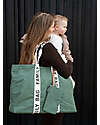 Childhome Family Bag Borsa Weekend - Verde - Collezione Signature - 55x18x40 cm Borse Cambio