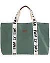 Childhome Family Bag Borsa Weekend - Verde - Collezione Signature - 55x18x40 cm Borse Cambio
