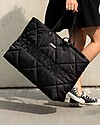 Childhome Family Bag Trapuntata - Borsa Weekend - 55 x 18 x 40 cm - Nero Borse Cambio