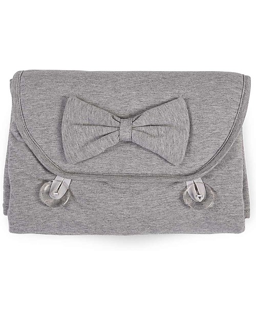 Childhome Fasciatoio da Viaggio Angel in Cotone e Spugna - Grigio Accessori per Fasciatoi