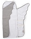 Childhome Fasciatoio da Viaggio Angel in Cotone e Spugna - Grigio Accessori per Fasciatoi
