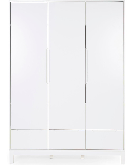 Childhome Grande Armadio Bianco Jota a 3 Ante e 3 Cassetti Armadi