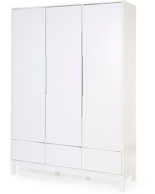 Childhome Grande Armadio Bianco Jota a 3 Ante e 3 Cassetti Armadi