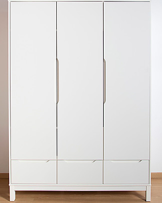 Childhome Grande Armadio Bianco Jota a 3 Ante e 3 Cassetti Armadi_