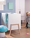Childhome Lettino con Sbarre Nordic Acacia, Bianco, 60 x 120 cm Lettini con Sbarre